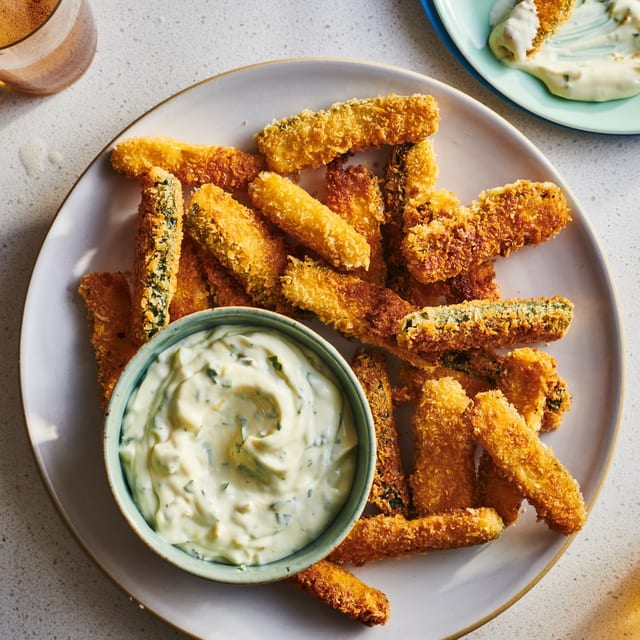 Fried Zucchini Sticks.