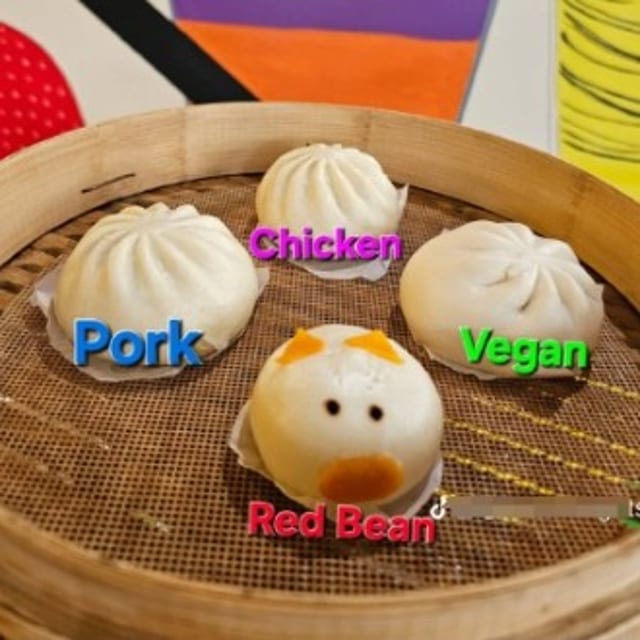 Litchi Buns Steamed.