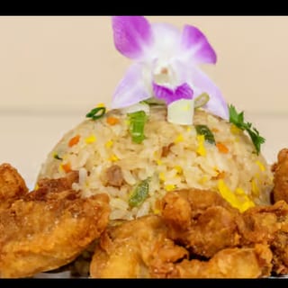 Fried Rice With Salt And Pepper Chicken