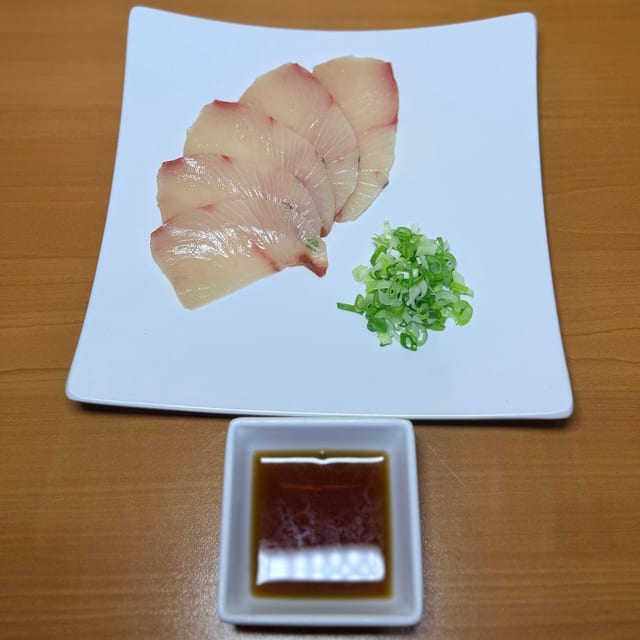 Hamachi (Yellow Tail) Sashimi.